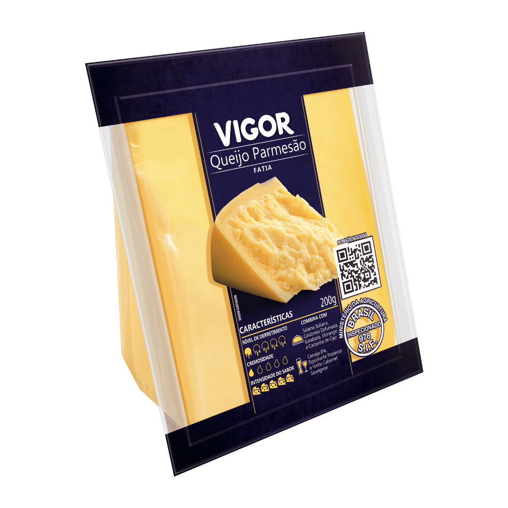 Queijo Parmesão Fatiado Vigor 200g